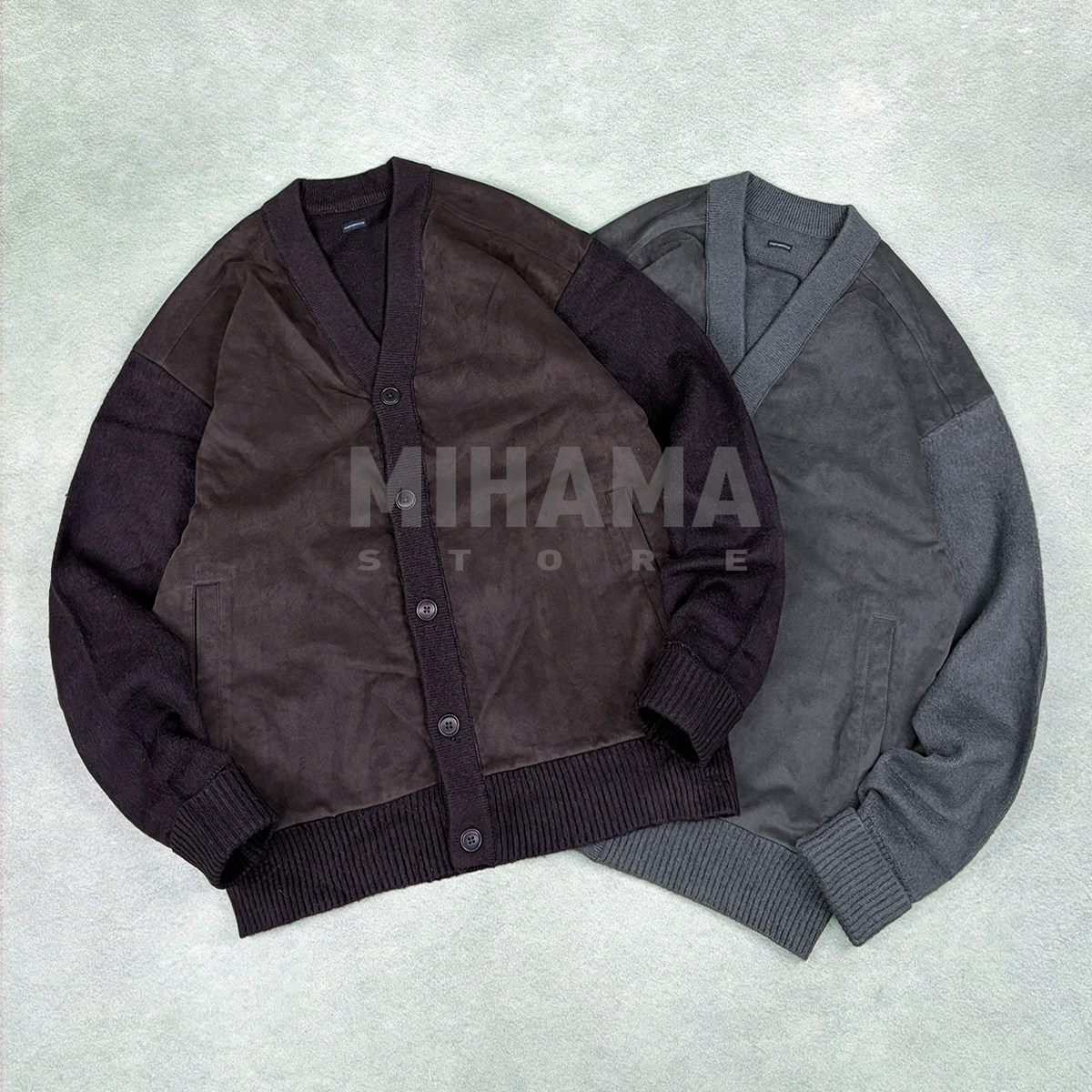 现货 NANAMICA Hybrid Cardigan 羊毛混纺拼接针织开衫外套 26AW