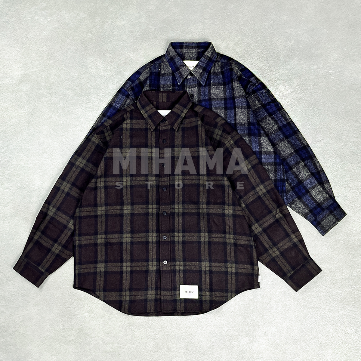 WTAPS宽松格纹长袖衬衫25AW