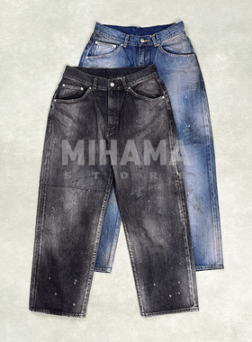 现货 ANCELLM TAPARED DENIM PANTS 水洗泼墨做旧牛仔裤 25AW
