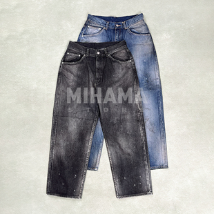 ANCELLM 水洗泼墨做旧牛仔裤 TAPARED PANTS 25AW DENIM 现货