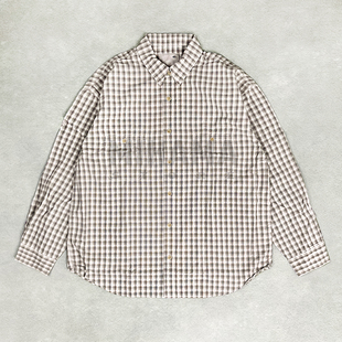 现货 MADNESS STANDARD MINI CHECK SHIRT日产格子衬衫余文乐26SS