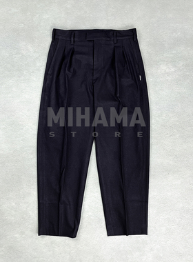 现货 WTAPS TRDT1801 TROUSERS PLRY. TWILL双褶休闲西裤长裤25AW