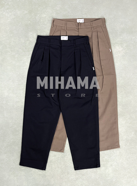 现货 WTAPS TRDT1804/TROUSERS/POLY.TWILL 混纺微锥休闲长裤25AW
