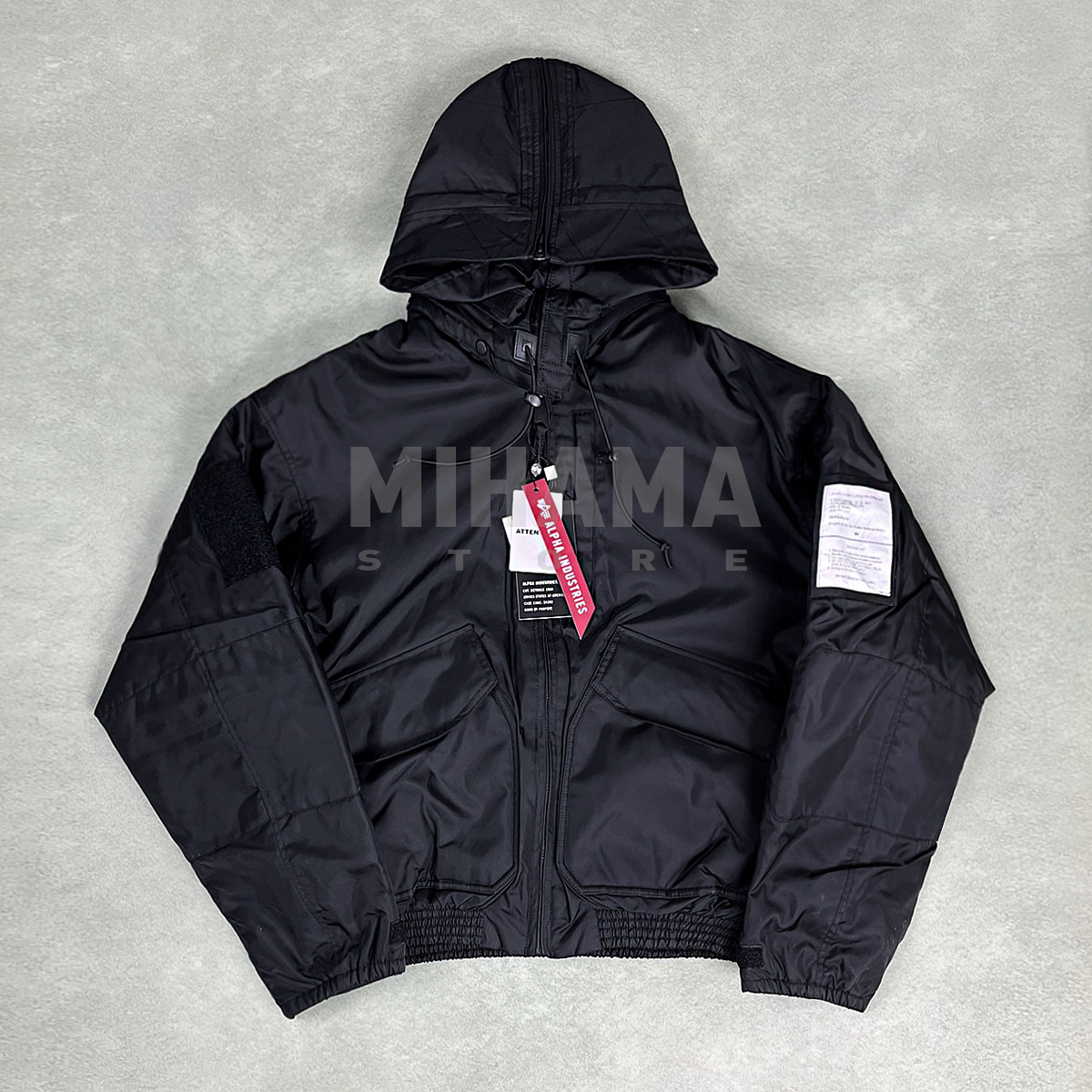 现货N.HOOLYWOOD ALPHA 联名军事线可拆帽加棉飞行夹克外套 26SS