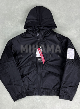 现货N.HOOLYWOOD ALPHA 联名军事线可拆帽加棉飞行夹克外套 26SS