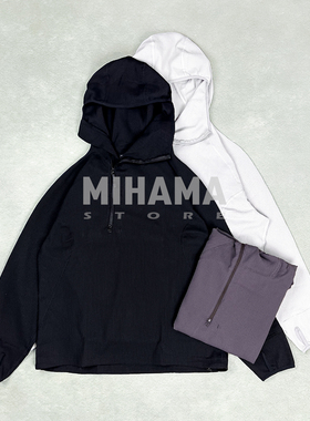 现货 meanswhile COE Waffle Hoodie 华夫格半拉链连帽衫 25AW