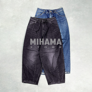 Jean H.D. 12oz Denim 25AW 现货 水洗做旧宽松阔腿牛仔裤 Needles