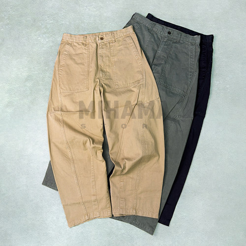 is-ness日产宽松廓形工装裤26AW
