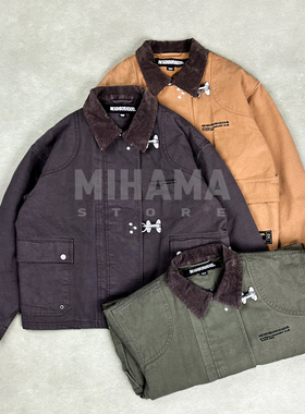 现货 NEIGHBORHOOD FIREMAN JACKET 工装刺绣口袋夹克外套 25AW