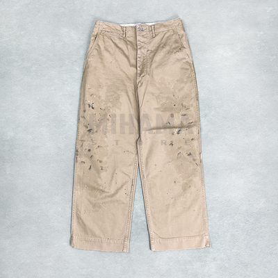 BOWWO油漆点工装复古休闲长裤