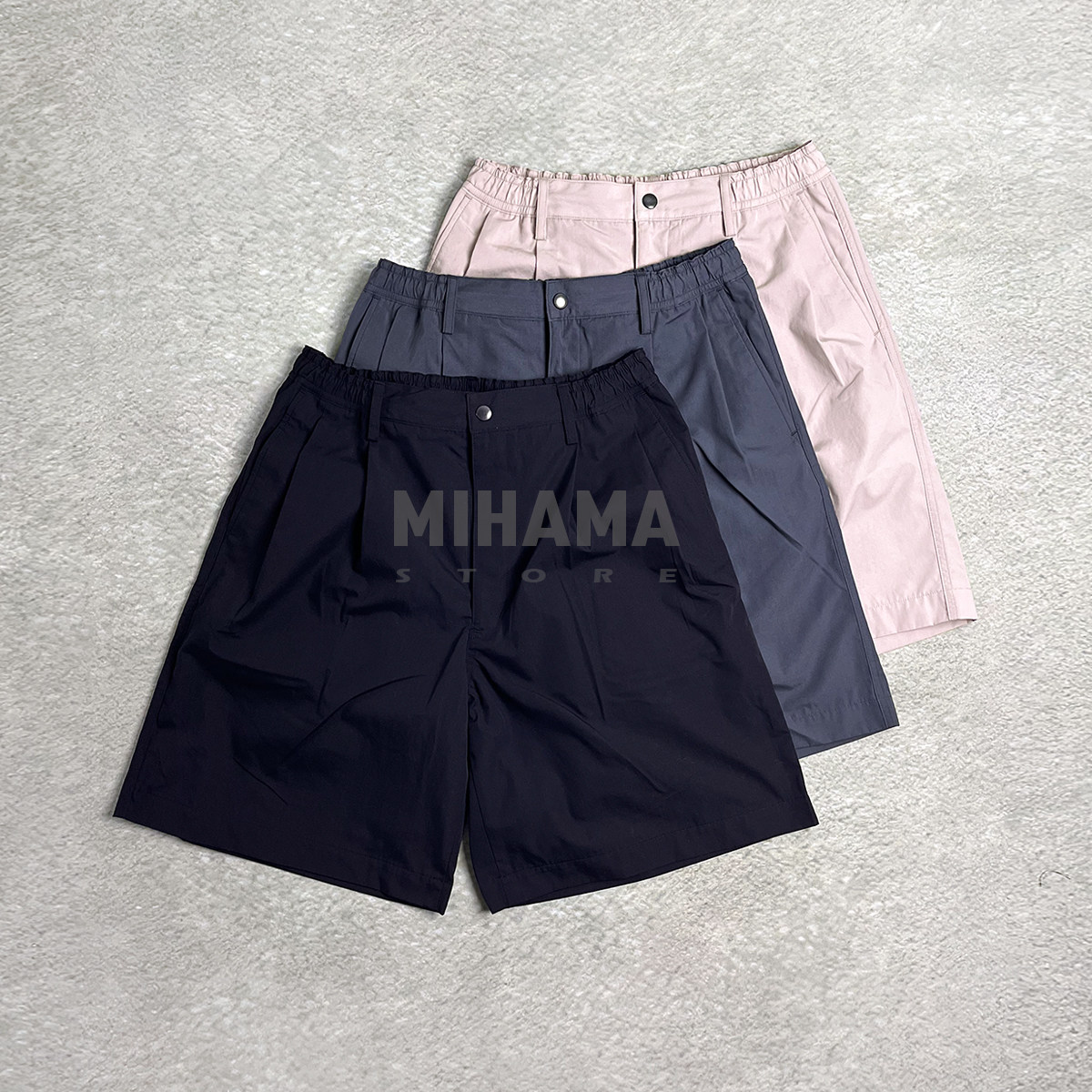 现货折扣 N.HOOLYWOOD TUCK HALF PANTS 日产军事线宽松休闲短裤
