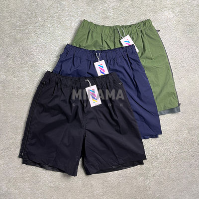 日产尼龙聚氨酯机能拉链短裤