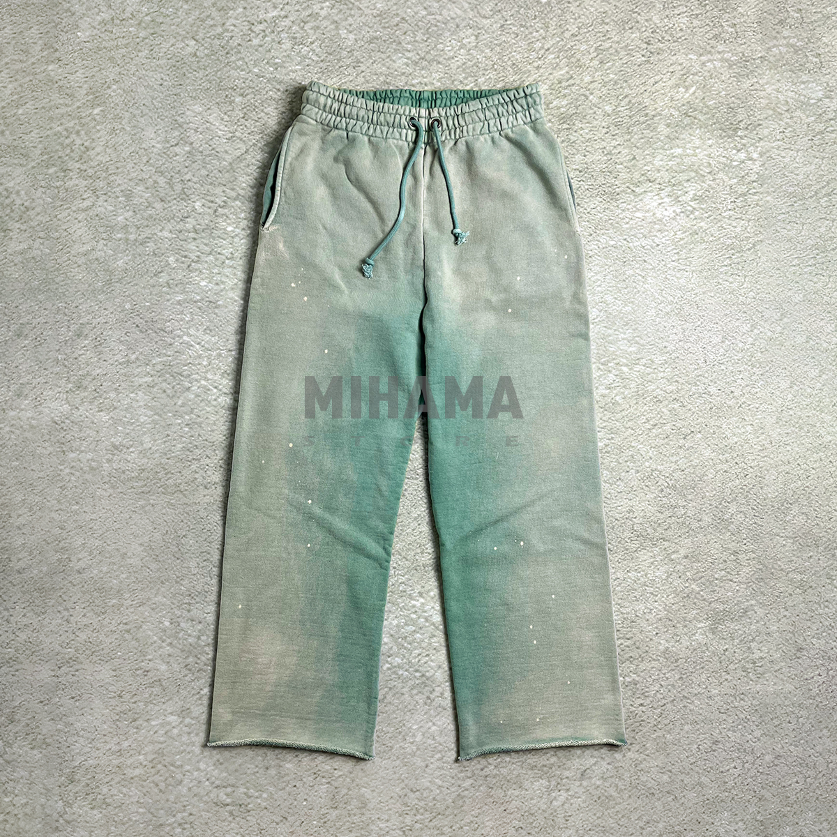 复古做旧破坏褪色宽松卫裤