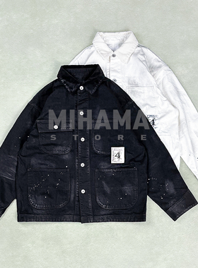 现货 NEIGHBORHOOD BW . WASHED COVERALL 水洗泼墨做旧夹克 25AW
