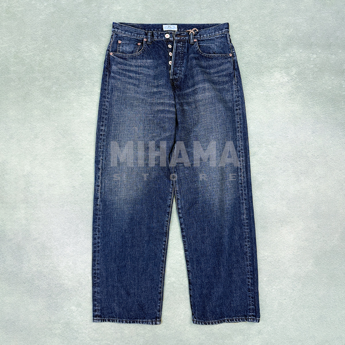 现货 HERILL Denim Loose pants 日产复古水洗宽松直筒牛仔裤26AW