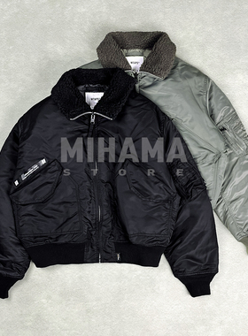 现货 WTAPS ES/JACKET/NYLON.SATIN.CORDURA加棉保暖飞行夹克25AW