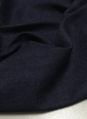 金佳牛仔布料水洗黑色中弹微厚细腻意大利土耳其进口高品质放心买