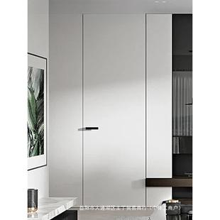 无框门隐形门暗门极窄边框室内生态铝蜂窝木门涂料门极简卧室房门