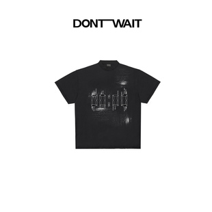 火焰涂鸦宽松重磅短袖 26SS限量款 T恤男 归零系列 DONTWAIT