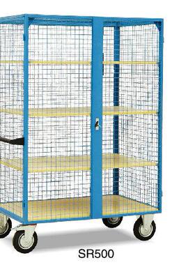 厂家供应搁板推车SR500四层货物物流多用途平板手推车