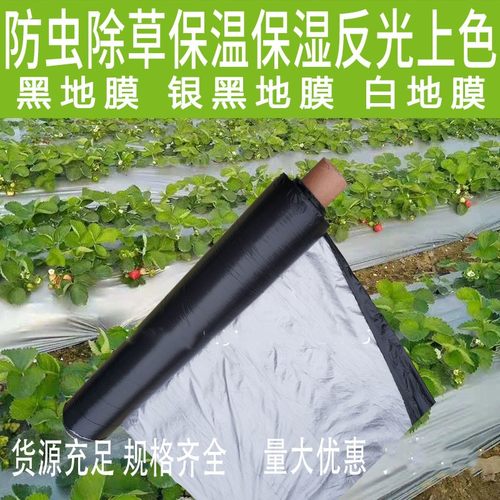 地摸塑料溥膜 防草地膜透明加厚农用黑白地膜覆盖膜 果园防草除草