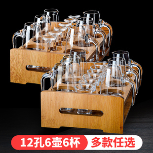 分酒器白酒杯套装家用饭店用小酒杯一口杯小号高端醒酒壶高档酒具