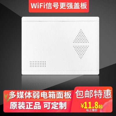 弱电箱盖板多媒体光纤入户信息箱面板塑料大号家用300*400盖子门