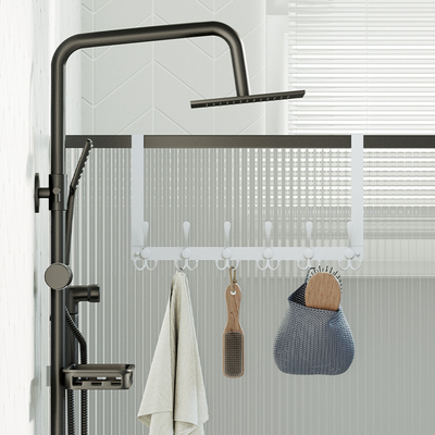 门后挂钩5cm 厚门超长臂挂衣钩卫生间门后背置物架浴室门上挂衣架