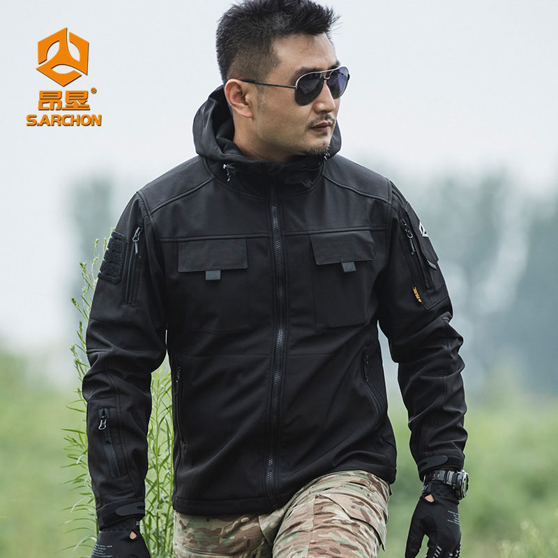 昂垦户外战术冲锋衣防风防水