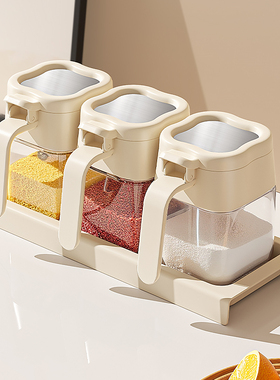 调料盒套装调料罐调味瓶调料瓶盐罐收纳盒罐子组合厨房家用调味罐