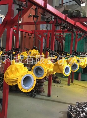 EG46F46-16C直通式衬氟隔膜阀 英标衬胶隔膜阀 模压衬里工艺