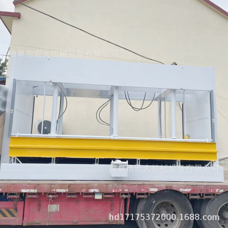 木工机械铝蜂窝板木门板材石材冷压机200吨压门机压板机木料