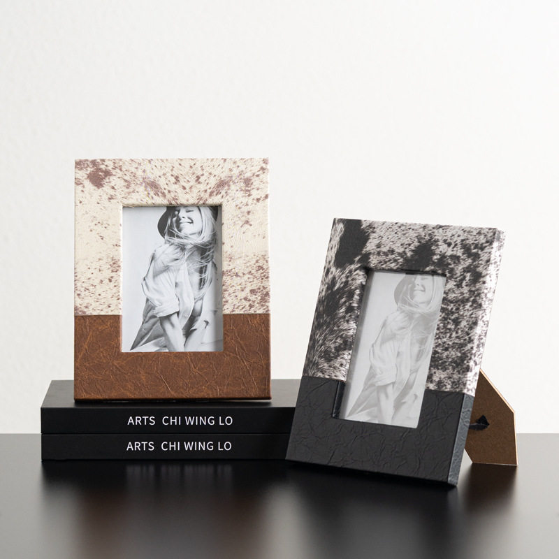 艺贝子 现代简约仿马毛皮革拼接相框桌面摆件卧室床头柜家居装饰,电子元器件市场,电线扎带/束线带,淘宝优惠券,粉丝福利购,淘宝优惠卷