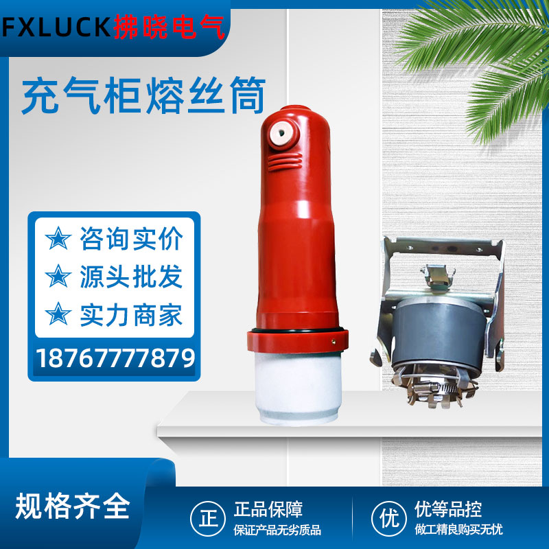 10KV高压开关充气柜欧式熔丝筒630A箱变配件成套熔断器侧扩母联器