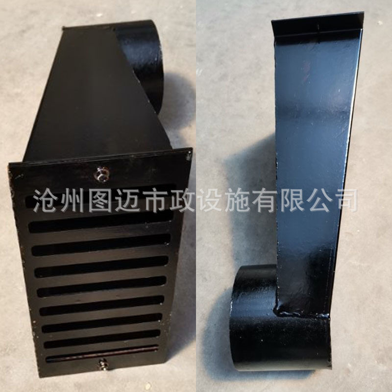 侧排雨水斗钢板焊接女儿墙雨水口穿墙预埋钢制侧入式雨水斗图片
