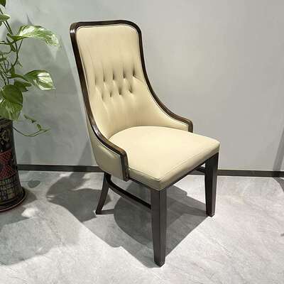 BDM2126#北欧简约现代实木餐椅家用酒店餐厅饭店包厢售偻部靠背椅