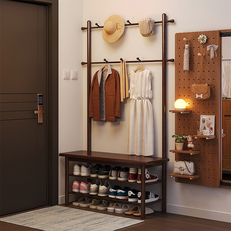 实木换鞋凳一体挂衣架入户门口玄关可坐鞋柜衣帽架家用穿鞋凳,橡塑材料及制品,其他塑料制品,淘宝优惠券,粉丝福利购,淘宝优惠卷