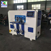 数控木工自动圆榫机 machine dowel 双工作台倒角切料机 Round