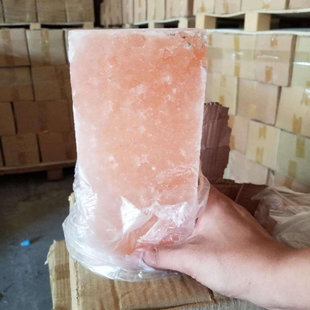 水晶盐砖 温泉 汗蒸房用红盐玫瑰盐矿物盐砖 24块/箱