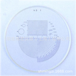明兹厂家 供应 望远镜转用 角度 网格 点规分划板 尺寸35mm