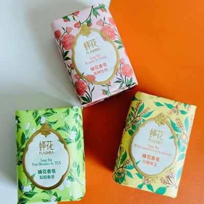 蜂花香皂精油香氛梨韵春茶牡丹白檀晚玉留香沐浴露洗澡脸肥皂正品