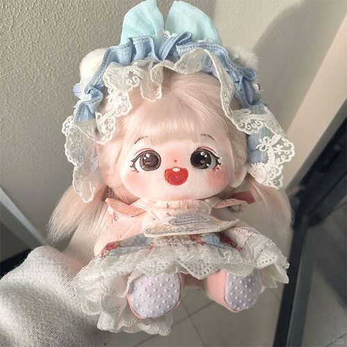 棉花娃娃栗粒sp版有骨架娃衣服20cm公仔玩偶女孩六一节日礼物现货
