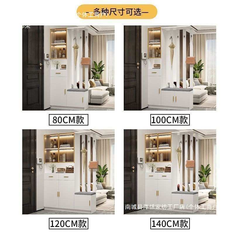 中式玄关柜屏风隔断客厅遮挡复古风门厅隔断置物架简约玄关架