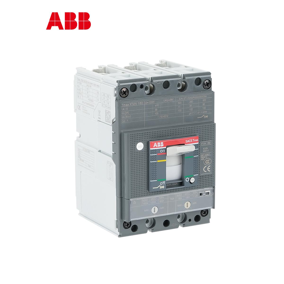 ABB塑壳断路器XT1C XT1N160空气开关XT3S250 100/160A 250A总开关