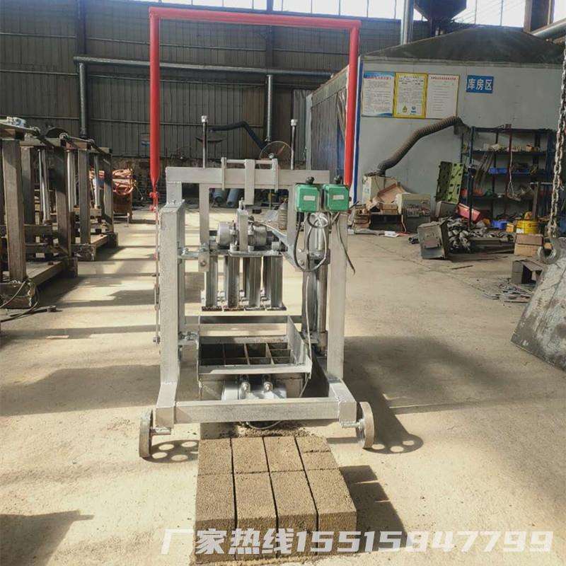 小型直推移动式制砖机免烧水泥砌砖机混凝土标砖空心砖机免托板