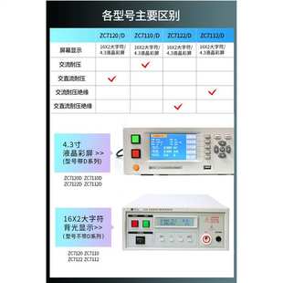 7122电压AC 7112 DC5KV6KV 7120 中策交直流耐压仪仪ZC7110