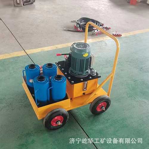 厂家供应板式换热器拆装工具电动液压板换夹紧器 一拖四千斤顶