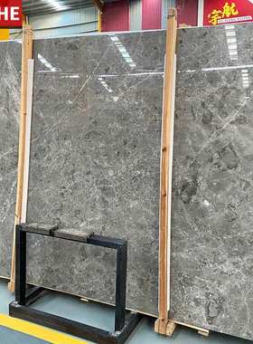 慕尚灰天然大理石板 灰色石材飘窗奢石台桌面过门槛楼梯 加工