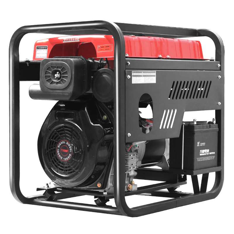 柴油发电机3KW单相电启动便携式户外小型家用柴油发电机组 220V