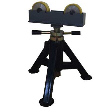 南京群信500KG焊接支撑架  可升降滚轮托架 可调高度三角架